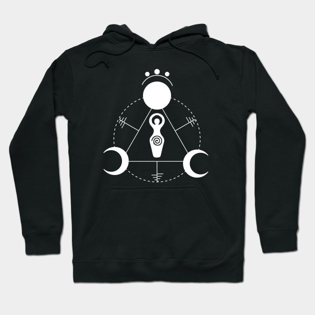 Triple Moon Goddess Hoodie by CelestialStudio